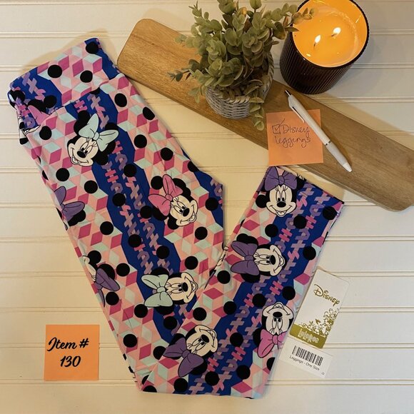 LuLaRoe Disney Minnie Mouse O/S Leggings - Picture 1 of 2